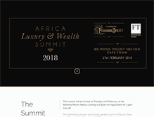 Tablet Screenshot of africaluxurysummit.com